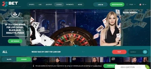 22 Bet Casino
